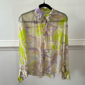 Zara chiffon print set in a medium